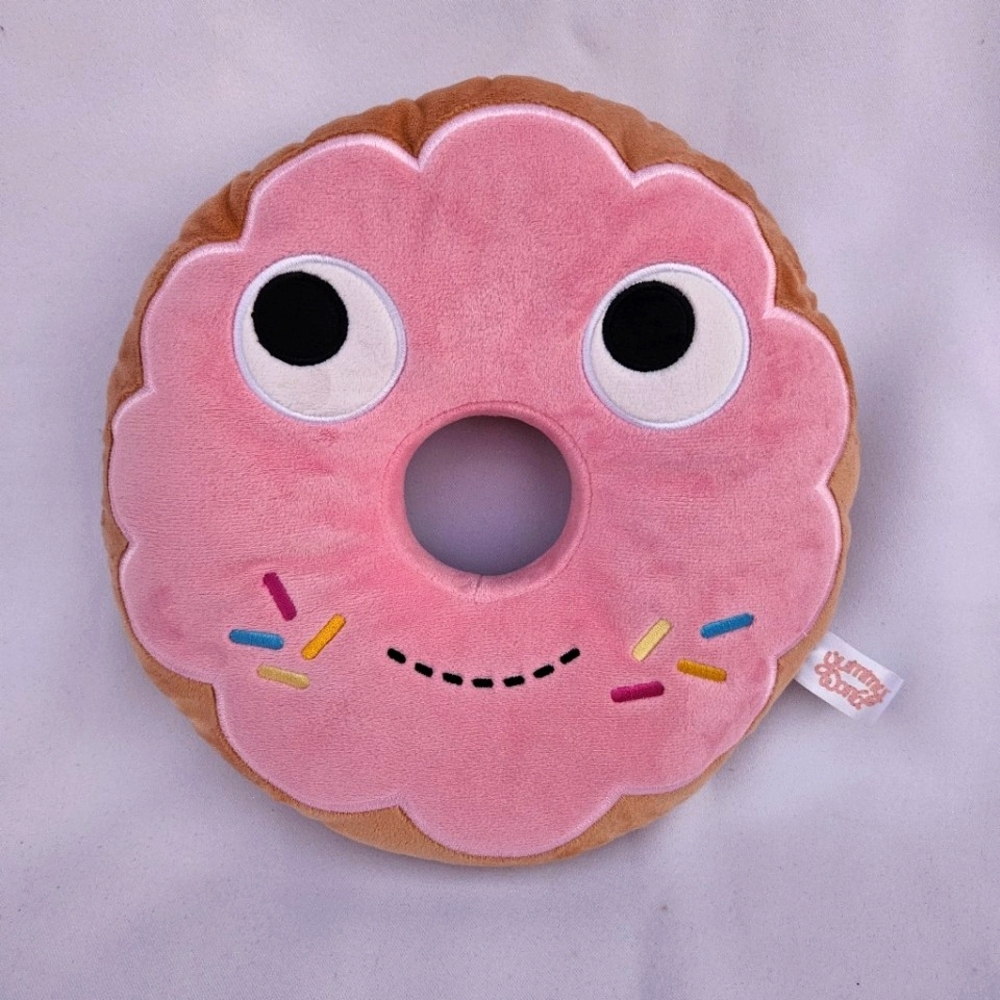 YUMMY WORLD 9" PINK SPRINKLES DONUT PLUSH PILLOW